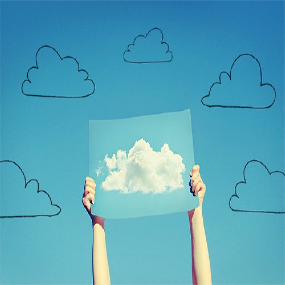 Cloud sign cloud picture holding a sign