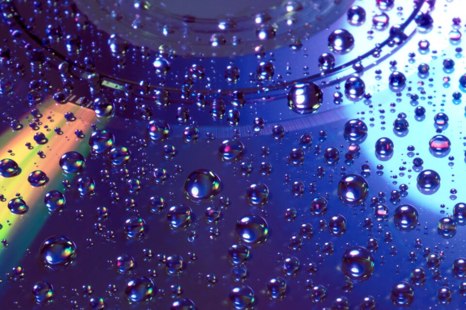 Drop of water drip computer