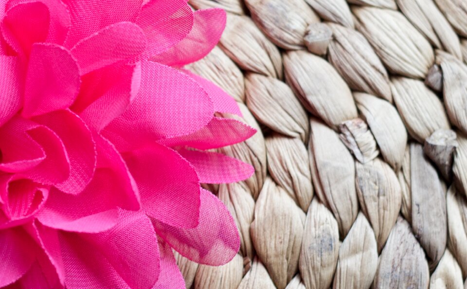 Textile petals flora