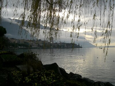 Lake geneva lake leman switzerland photo