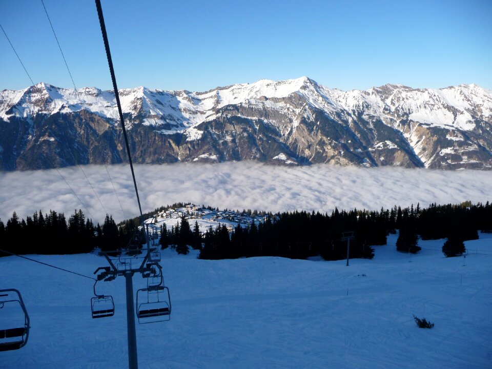 Winter sports cold skiing
