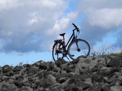 Bike ride sky clouds