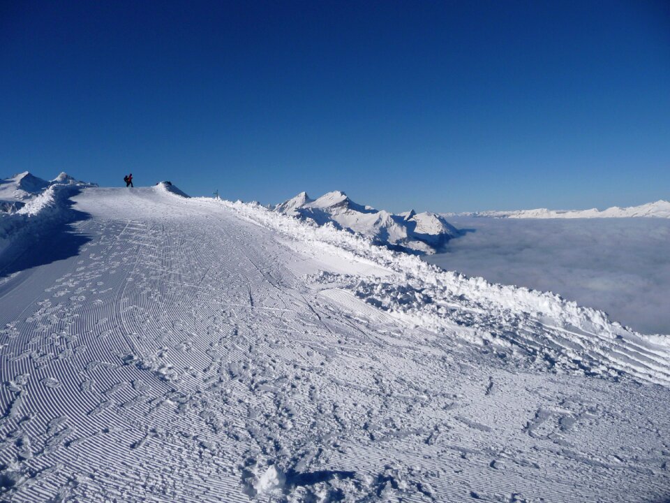 Hiking winter wintry