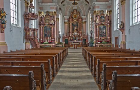 Baroque church baroque style altar