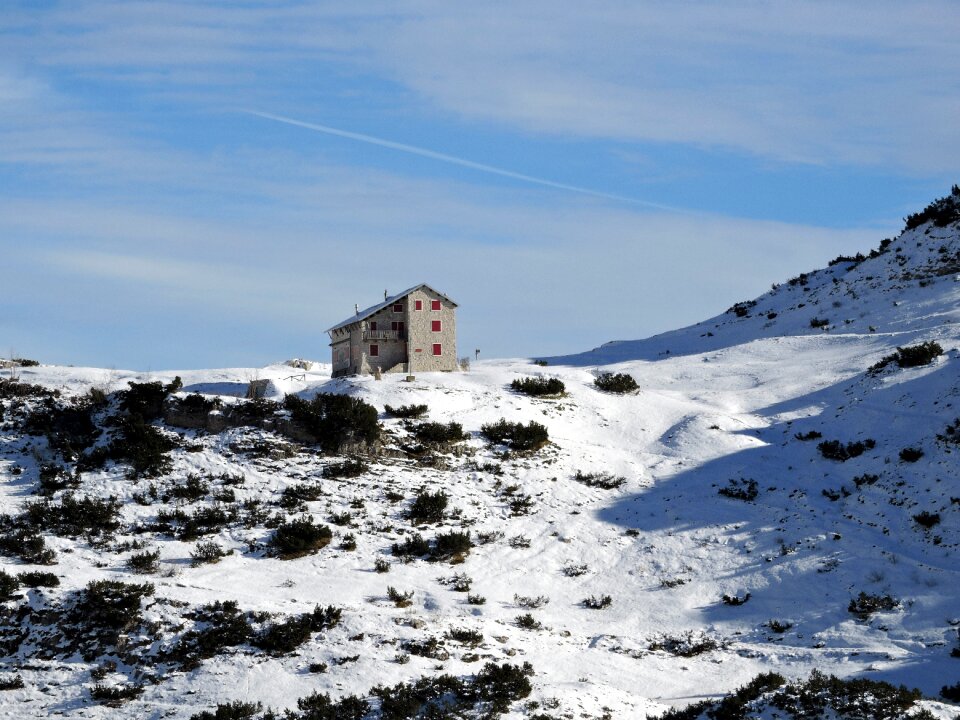 Mountain snow italy