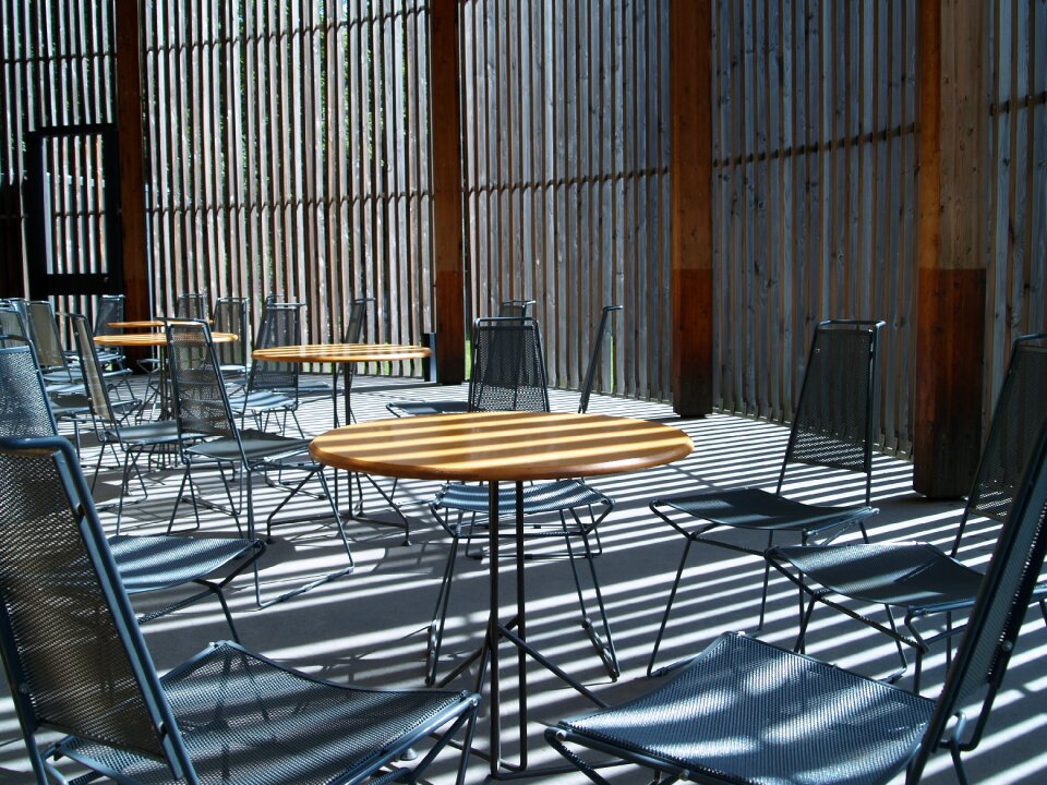 Cafe side light deserted