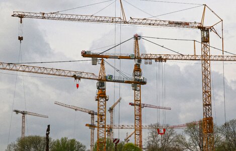 Construction site berlin liebherr photo
