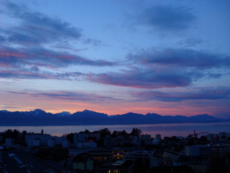 Mountains lake geneva lausanne