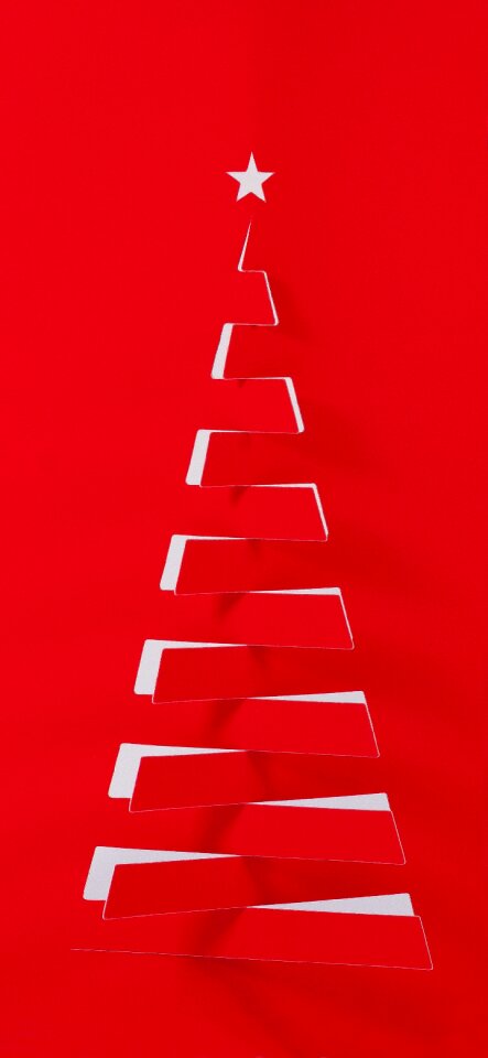Decoration red die cut