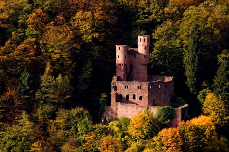 Ruin germany knight's castle photo