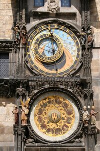 The astronomical clock old town hall prague photo