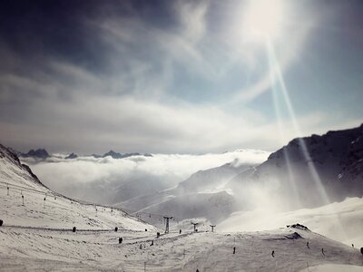 Winter snow ski photo