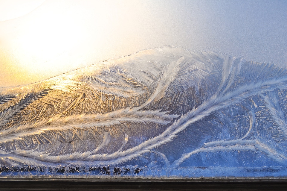 Crystals winter frozen