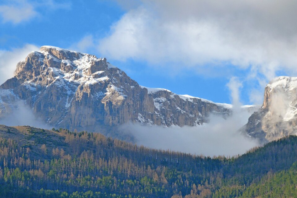 Mountain fall alps