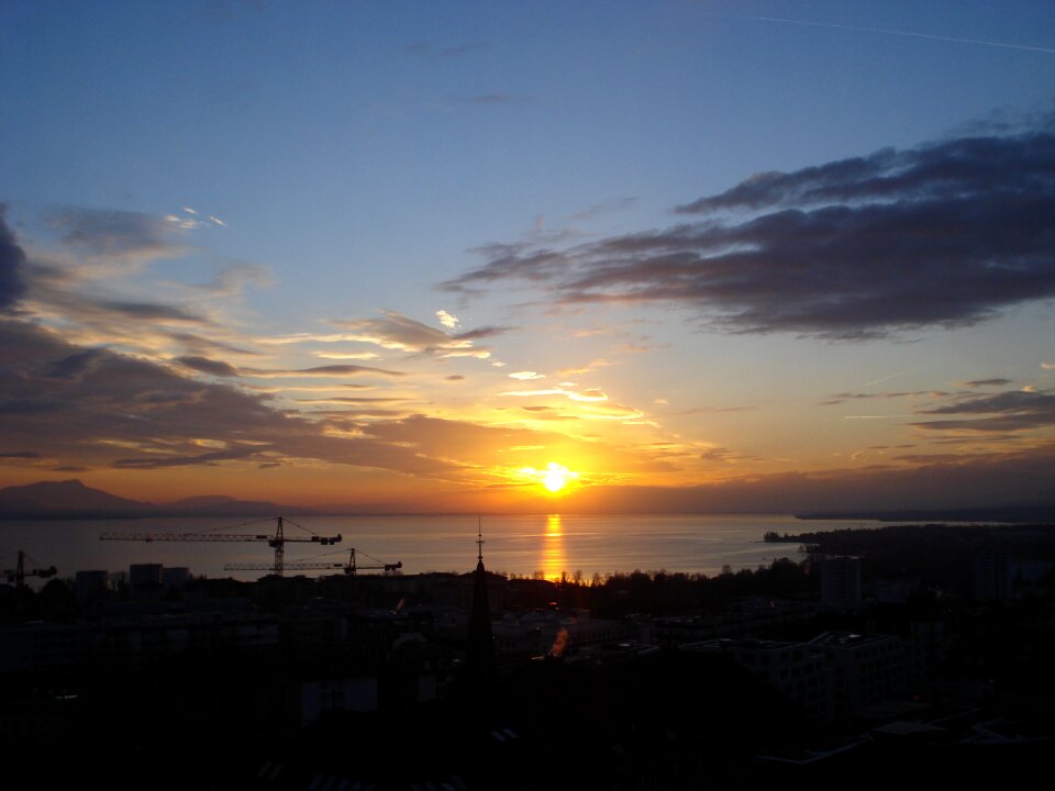 Lausanne switzerland sun