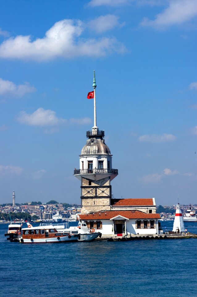 Istanbul maiden's tower throat