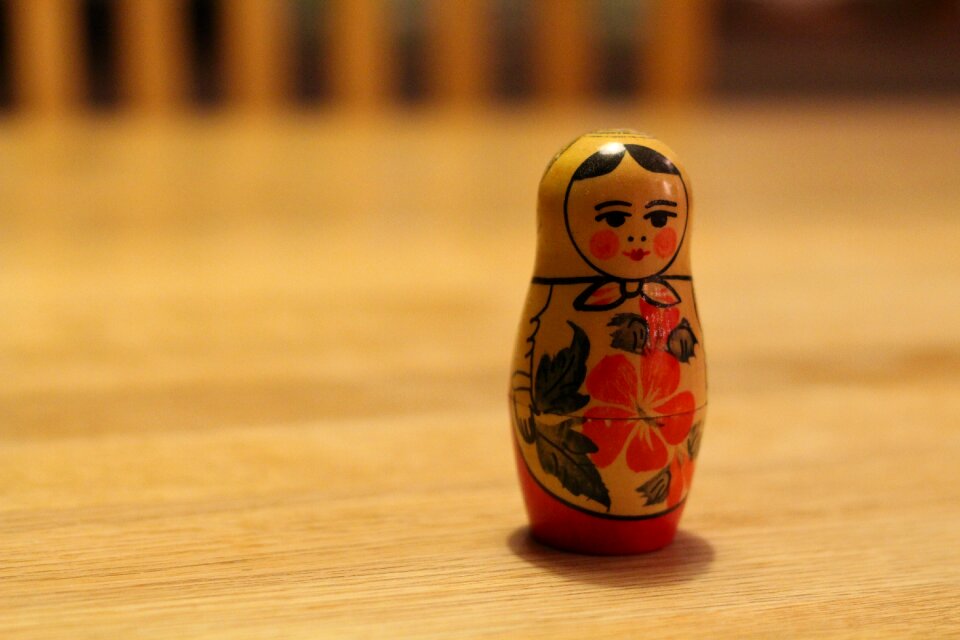 Babushka träfigur russian doll