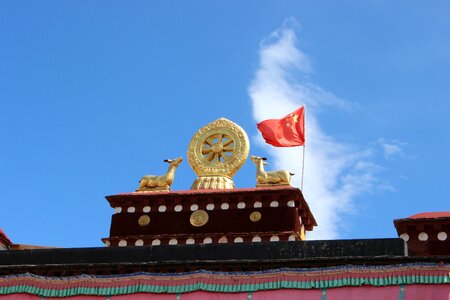 The national flag lhasa prayer photo