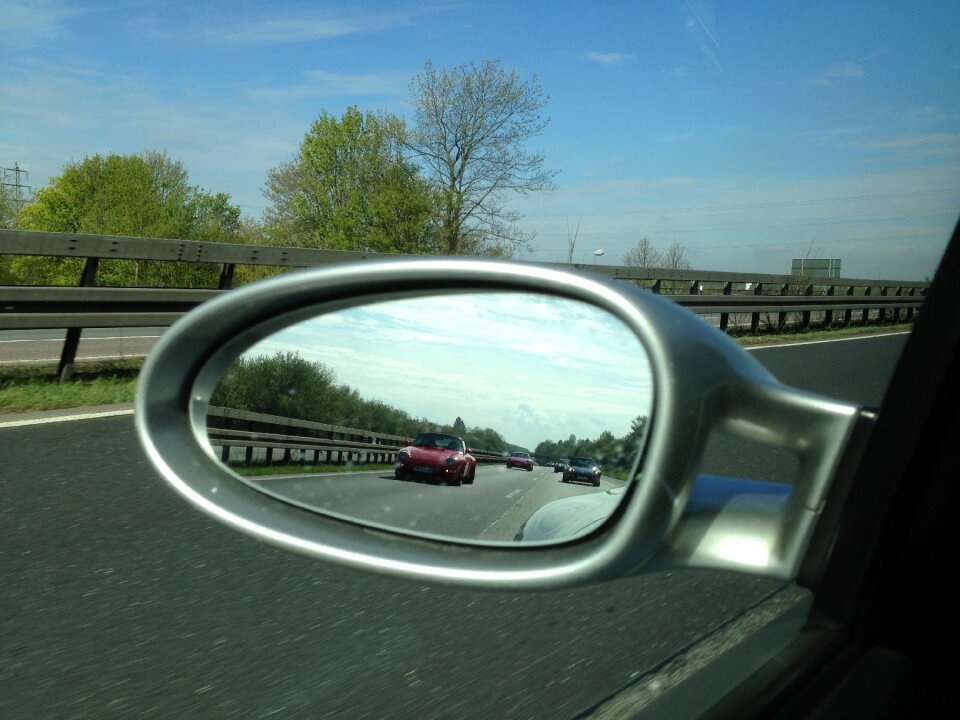 Porsche rear mirror auto