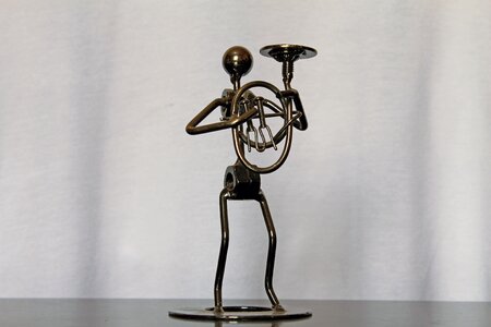Metal doll decoration table decoration