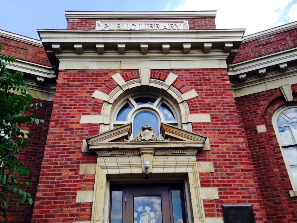 Brick building urban
