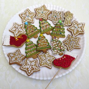 Pastry gingerbread decoration photo
