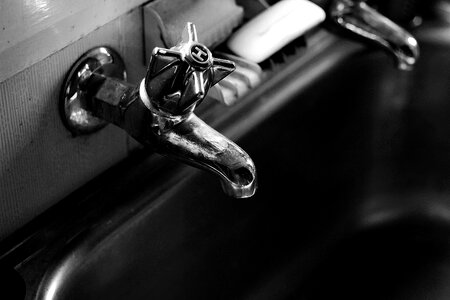 Sink plumbing silver photo