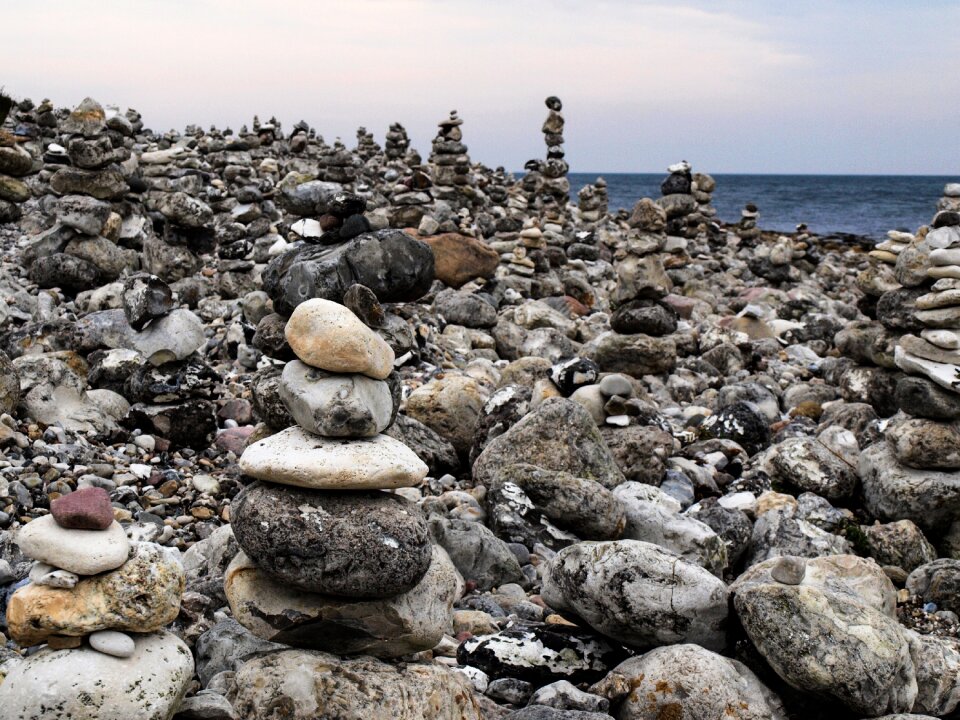 Stones pyramid tower