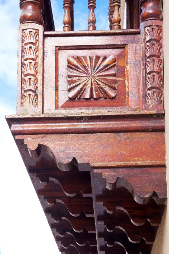 Wood balcony typical fine