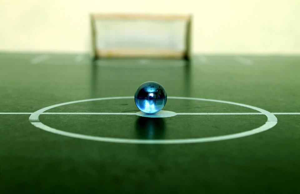 Football table football ball output