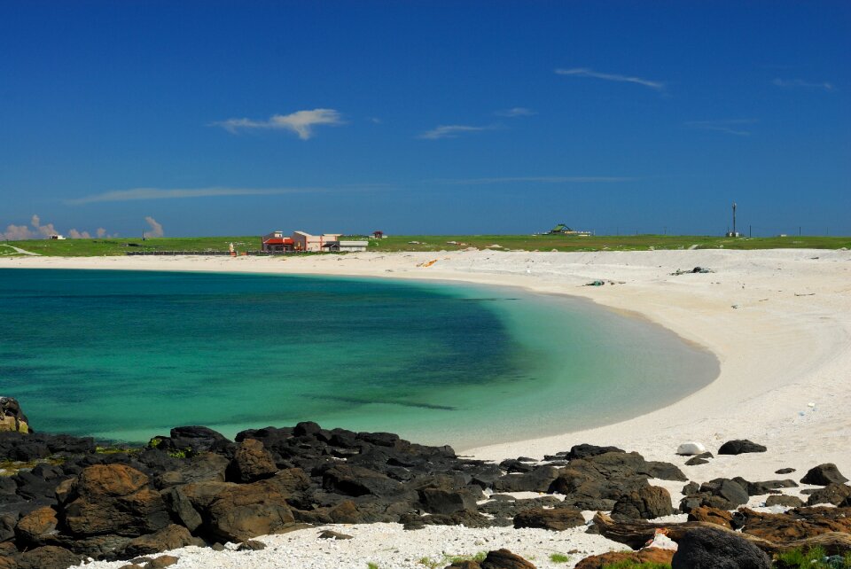 Taiwan's penghu blue day landscape