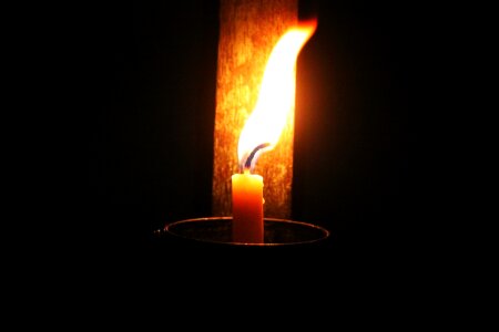 Torch lamp dark photo