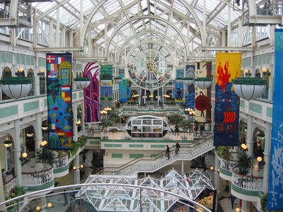 Ireland shopping centre glass roof