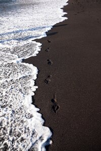 Black barefoot trace photo
