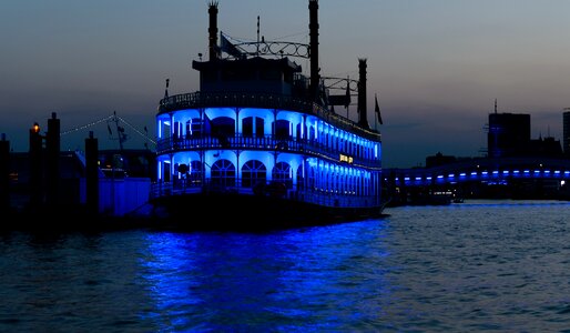 Night lighting boat