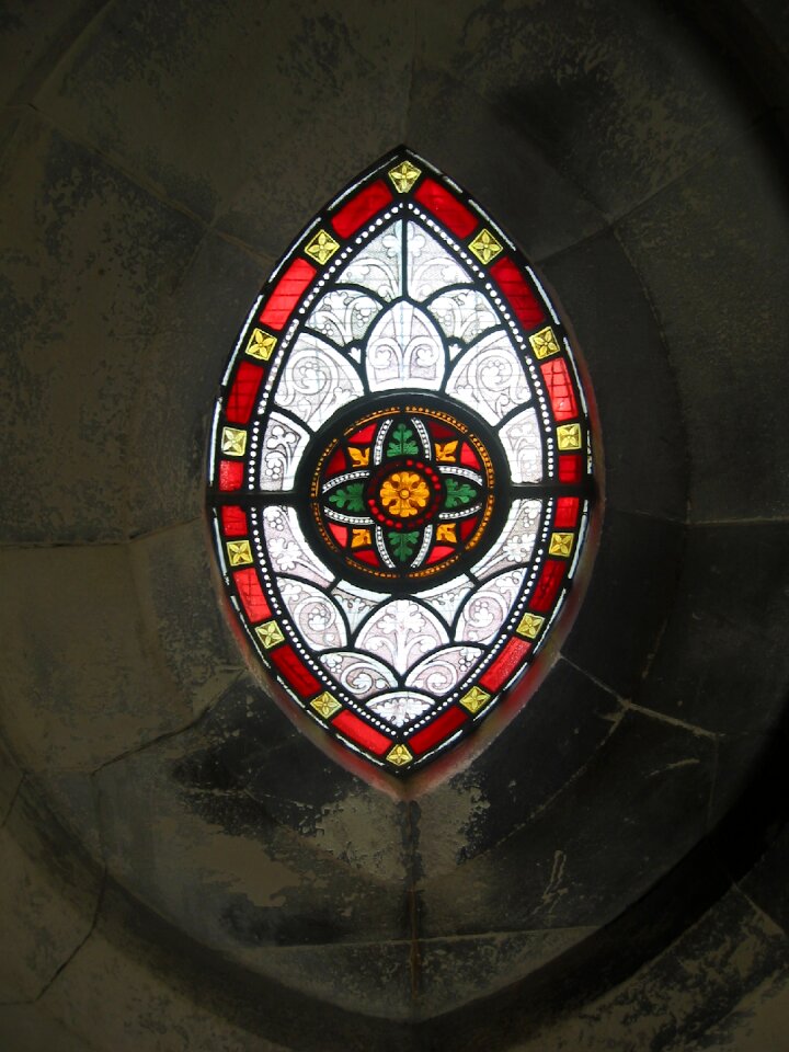 Glass window diamond lichtspiel