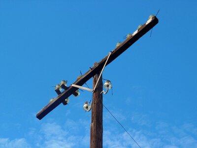 Light pole light line clouds
