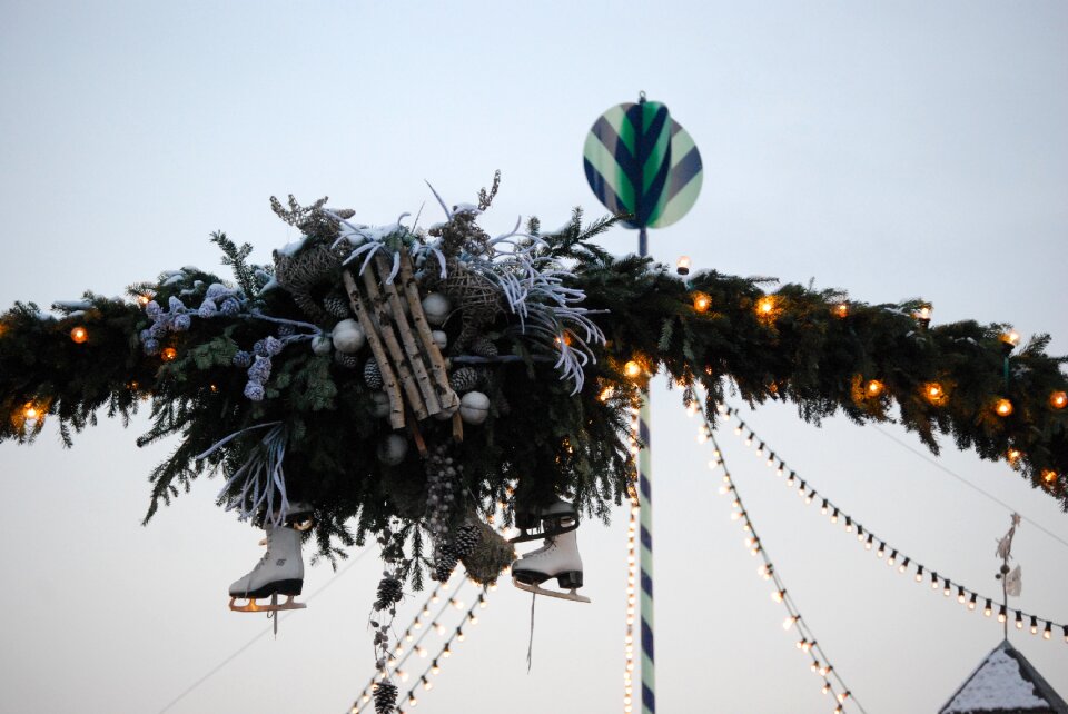 Winter decoration rustic