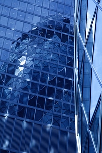 Blue building business