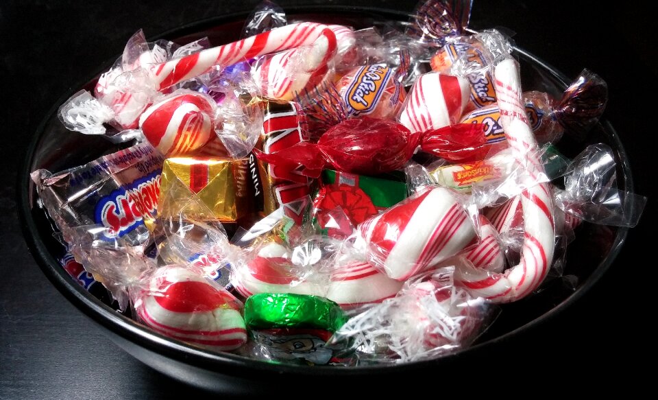 Confection tasty holiday candy