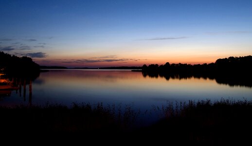 Brown blue water