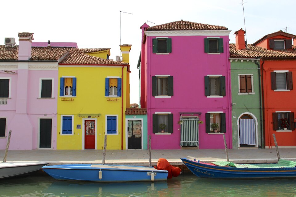Venice houses colorful