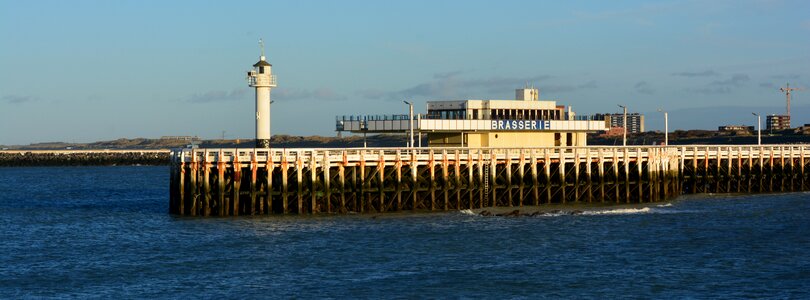 Pier sea lighthouse