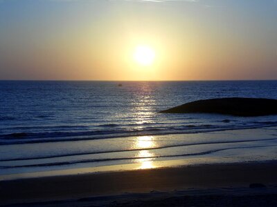 Beach of the hill dawn guarapari
