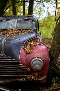 Vintage junk yard scrapyard photo