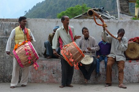 Celebration indian culture himalayan drummers
