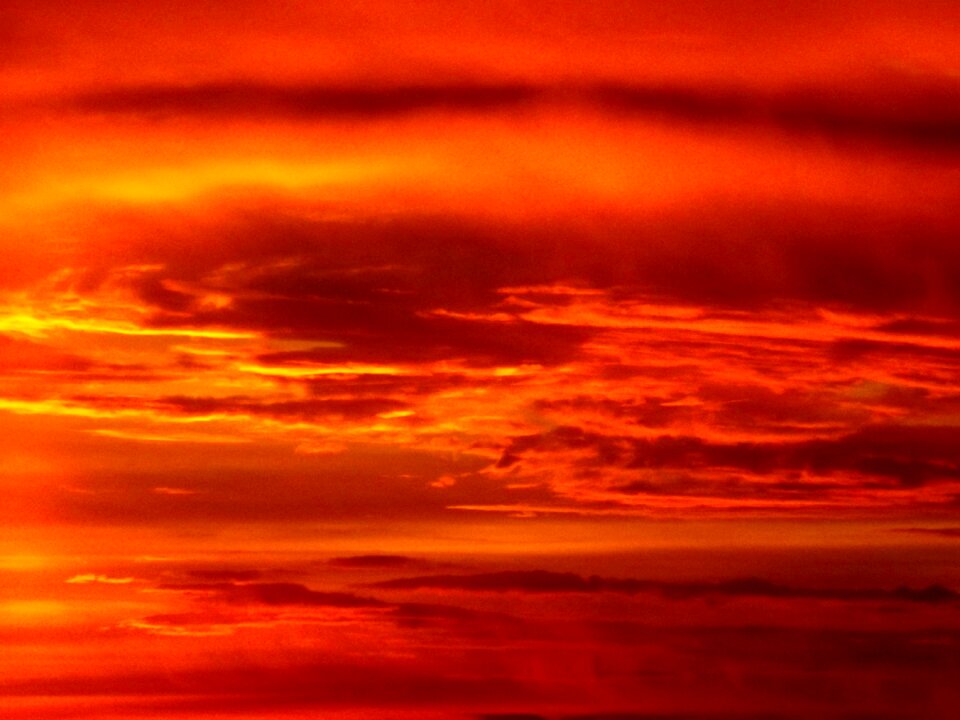 Cloud red fire photo