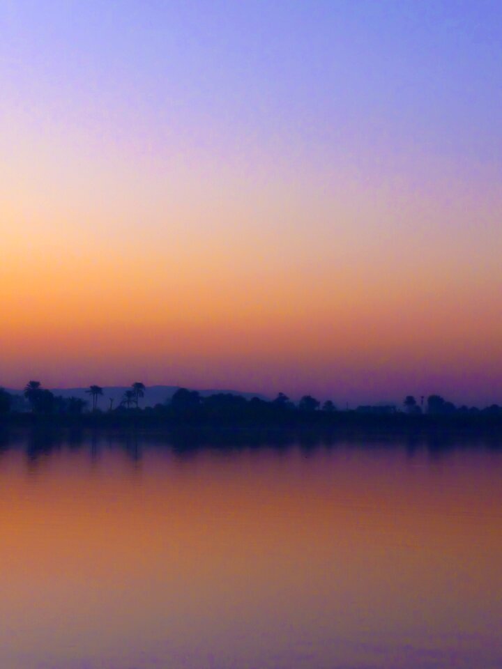 Sunset river