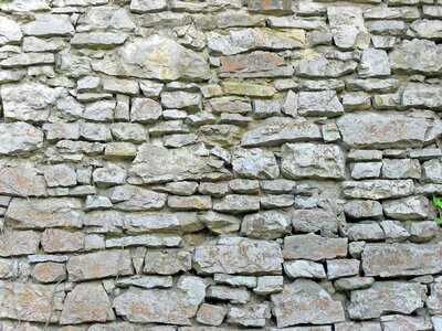Masonry castle wall natural stone