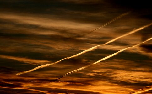 Red landscape sky